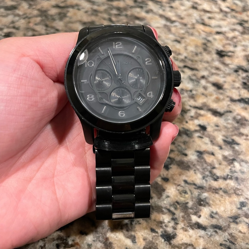 Michael Kors Men’s Black Stainless Steel Bracelet